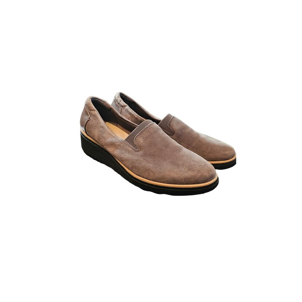 Women's Clarks Collection Sharon Dolly Gray suade loafer size 11